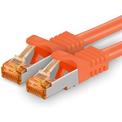 1aTTack.de 15 m Cat.7 netwerkkabel oranje 1 x Gigabit Ethernet LAN-kabel 10.000 Mbit/s patchkabel S FTP PIMF afscherming LSZH Cat.7 RJ45-stekker Cat 6a-stekker 1 x 15 m 1aTTack.de 15 m Cat.7 netwerkkabel oranje 1 x Gigabit Ethernet LAN-kabel 10.000 Mbit/s patchkabel S FTP PIMF afscherming LSZH Cat.7 RJ45-stekker Cat 6a-stekker 1 x 15 m