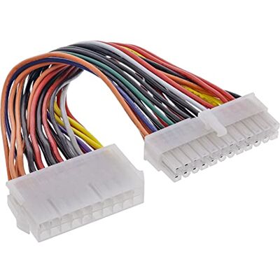 InLine 26637 Interne voedingsadapter ATX 20-polig naar moederbord EPS12V 24-polig 0,16 m InLine 26637 Interne voedingsadapter ATX 20-polig naar moederbord EPS12V 24-polig 0,16 m