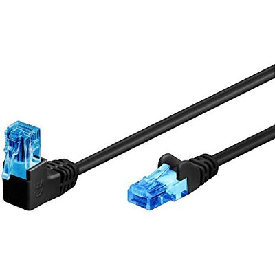 goobay 51530 CAT 6A patchkabel, 90 graden netwerkkabel, ethernet, PlayStation, Xbox, LAN-kabel, DSL, U/UTP, RJ45-stekker, zwart, 2 m goobay 51530 CAT 6A patchkabel, 90 graden netwerkkabel, ethernet, PlayStation, Xbox, LAN-kabel, DSL, U/UTP, RJ45-stekker, zwart, 2 m