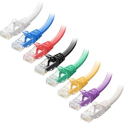 Cable Matters 8 kleuren 2,1 m korte ethernetkabel (Cat 5 ethernetkabel, Cat5e kabel, Cat5e ethernetkabel, Cat5e ethernetkabel, Cat5 ethernetkabel, internetkabel) Cable Matters 8 kleuren 2,1 m korte ethernetkabel (Cat 5 ethernetkabel, Cat5e kabel, Cat5e ethernetkabel, Cat5e ethernetkabel, Cat5 ethernetkabel, internetkabel)