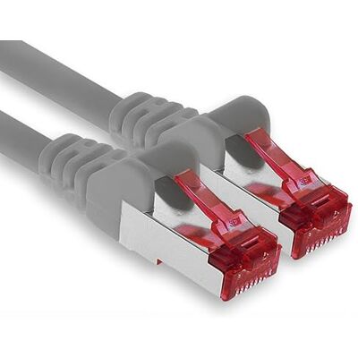 1aTTack.de Cat6 Ethernet-kabel Gigabit LAN-netwerkkabel RJ45 Cat 6 15 m grijs 1 stuk 1aTTack.de Cat6 Ethernet-kabel Gigabit LAN-netwerkkabel RJ45 Cat 6 15 m grijs 1 stuk