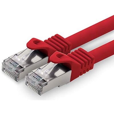 1aTTack.de 5,0 m rood 1 stuk CAT.7 ethernet kabel Gigabit LAN netwerkkabel RJ45 patchkabel SFTP PIMF LSZH Gigabit LAN kabel 10 GB s cat7 ruwe kabel met RJ45-stekker Cat6a 1aTTack.de 5,0 m rood 1 stuk CAT.7 ethernet kabel Gigabit LAN netwerkkabel RJ45 patchkabel SFTP PIMF LSZH Gigabit LAN kabel 10 GB s cat7 ruwe kabel met RJ45-stekker Cat6a