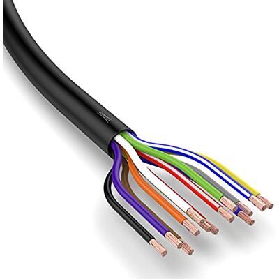 AUPROTEC FLRYY Ronde autokabel 13 x 1,5 mm² 10 m Ronde voertuigkabel Verschillende toepassingen 13-polige kabel voor aanhanger AUPROTEC FLRYY Ronde autokabel 13 x 1,5 mm² 10 m Ronde voertuigkabel Verschillende toepassingen 13-polige kabel voor aanhanger