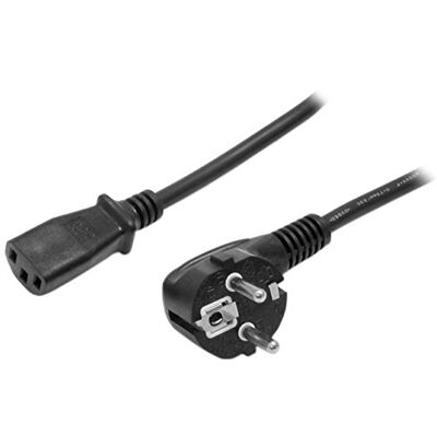 StarTech . com 3 m PC netsnoer stroomkabel, 18AWG, 10A 250V netsnoer voor Schuko CEE 7/7 naar IEC 60320 C13 TV/monitor kabel (713E-3M-POWER-CORD) StarTech . com 3 m PC netsnoer stroomkabel, 18AWG, 10A 250V netsnoer voor Schuko CEE 7/7 naar IEC 60320 C13 TV/monitor kabel (713E-3M-POWER-CORD)