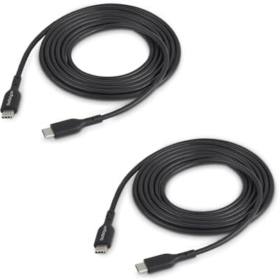 StarTech . com 2 stuks 1 m 60W 3A Type-C USB-C kabel voor MacBook Air, laptops, iPhone 16 Pro Max/15/Apple CarPlay, iPad Air/Pro/Mini, Samsung Galaxy S23 Ultra/S22 StarTech . com 2 stuks 1 m 60W 3A Type-C USB-C kabel voor MacBook Air, laptops, iPhone 16 Pro Max/15/Apple CarPlay, iPad Air/Pro/Mini, Samsung Galaxy S23 Ultra/S22