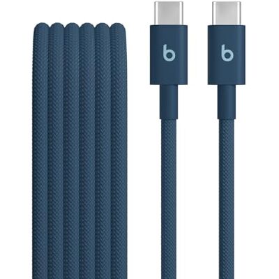 Beats USB-C naar USB-C geweven kabel, snel opladen, duurzaam/knoopvrij, compatibel met Apple- en Android-apparaten (1,5 m) nitroblauw Beats USB-C naar USB-C geweven kabel, snel opladen, duurzaam/knoopvrij, compatibel met Apple- en Android-apparaten (1,5 m) nitroblauw