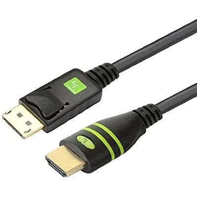Techly 304314 DisplayPort naar HDMI-kabel (1 m) zwart Techly 304314 DisplayPort naar HDMI-kabel (1 m) zwart