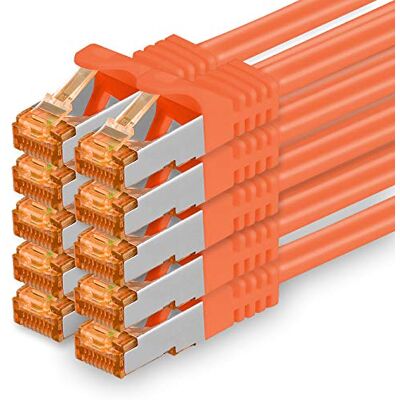 1aTTack.de 1,5 m Cat.7 netwerkkabel oranje 10 stuks Gigabit Ethernet LAN kabel 10000 Mbit/s patchkabel S FTP PIMF afscherming LSZH Cat.7 RJ45 Cat 6a stekker 10 x 1,5 m 1aTTack.de 1,5 m Cat.7 netwerkkabel oranje 10 stuks Gigabit Ethernet LAN kabel 10000 Mbit/s patchkabel S FTP PIMF afscherming LSZH Cat.7 RJ45 Cat 6a stekker 10 x 1,5 m