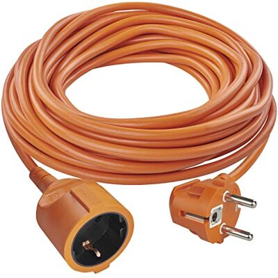 EMOS Verlengkabel IP20 25 m 1 Schuko stopcontact 230 V, 16 A, 3680 W hoogwaardige pvc-isolatie H05VV-F3G 1,5 mm² versterkte contactbeveiliging Voor gebruik binnenshuis Oranje EMOS Verlengkabel IP20 25 m 1 Schuko stopcontact 230 V, 16 A, 3680 W hoogwaardige pvc-isolatie H05VV-F3G 1,5 mm² versterkte contactbeveiliging Voor gebruik binnenshuis Oranje