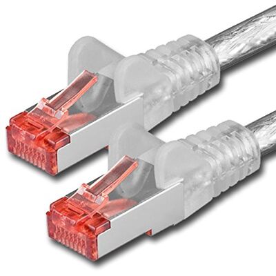 1aTTack.de 1 x 15 m patchkabel netwerkkabel Cat 6 Cat6 RJ45 SFTP transparant 1aTTack.de 1 x 15 m patchkabel netwerkkabel Cat 6 Cat6 RJ45 SFTP transparant