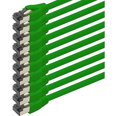 1aTTack.de Cat 8 netwerkkabel 0,5 m CAT8 kabel groen 10 stuks Cat.8 ethernetkabel LAN 2000 MHz 40 Gbit s 40GBase-T Poe+ ethernetkabel LSZH 10 x 0,5 meter groen 1aTTack.de Cat 8 netwerkkabel 0,5 m CAT8 kabel groen 10 stuks Cat.8 ethernetkabel LAN 2000 MHz 40 Gbit s 40GBase-T Poe+ ethernetkabel LSZH 10 x 0,5 meter groen