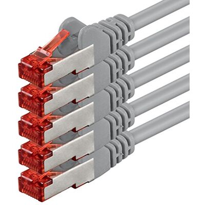 1aTTack.de 1aTTack 83568 0,5 m CAT6 ethernetkabel Gigabit LAN-netwerkkabel RJ45 CAT.6 kabel patchkabel ethernetkabel SFTP PIMF 1000 Mbits, 5 stuks, grijs 1aTTack.de 1aTTack 83568 0,5 m CAT6 ethernetkabel Gigabit LAN-netwerkkabel RJ45 CAT.6 kabel patchkabel ethernetkabel SFTP PIMF 1000 Mbits, 5 stuks, grijs