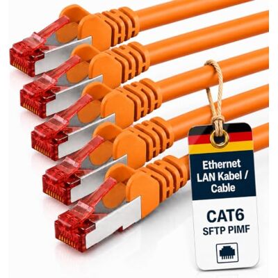 1aTTack.de 1aTTack 82468 CAT6 ethernetkabel Gigabit LAN-netwerkkabel RJ45 CAT.6 kabel patch kabel ethernetkabel SFTP PIMF 1000 Mbit s 1 meter 5 stuks oranje 1aTTack.de 1aTTack 82468 CAT6 ethernetkabel Gigabit LAN-netwerkkabel RJ45 CAT.6 kabel patch kabel ethernetkabel SFTP PIMF 1000 Mbit s 1 meter 5 stuks oranje
