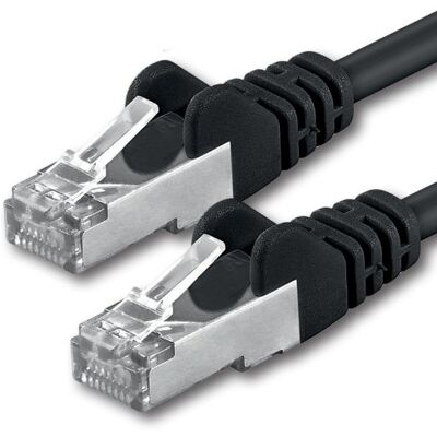 1aTTack.de CAT5e 2x RJ45 netwerkpatchkabel 30m FTP afgeschermd per vel zwart 1aTTack.de CAT5e 2x RJ45 netwerkpatchkabel 30m FTP afgeschermd per vel zwart