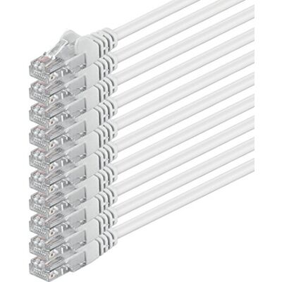 1aTTack.de 0,25 m wit 10 stuks (PACK) netwerkkabel Ethernet LAN CAT.6 CAT6 patchkabel 1000 Mbit/s 1aTTack.de 0,25 m wit 10 stuks (PACK) netwerkkabel Ethernet LAN CAT.6 CAT6 patchkabel 1000 Mbit/s