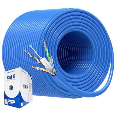 Cable Matters Cat6 Ethernet-kabel, bulk, 305 m, blauw Cable Matters Cat6 Ethernet-kabel, bulk, 305 m, blauw
