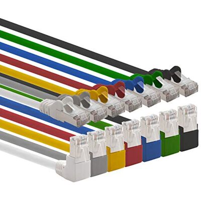 1aTTack.de 366242 CAT.6 ethernetkabel Gigabit LAN netwerkkabel RJ45 hoek 90 graden 7,5m 7 kleuren Cat6 kabel patchkabel (SFTP PIMF) 1000 Mbit/s Rj 45 connector 7 x 7,5 m meter 7 kleuren 1aTTack.de 366242 CAT.6 ethernetkabel Gigabit LAN netwerkkabel RJ45 hoek 90 graden 7,5m 7 kleuren Cat6 kabel patchkabel (SFTP PIMF) 1000 Mbit/s Rj 45 connector 7 x 7,5 m meter 7 kleuren