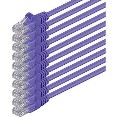 1aTTack.de 3,0 m CAT.6 CAT6 ethernetkabel LAN-kabel 1000 Mbit/s, 10x Cat 6 internetkabel, LAN-netwerkkabel, voor switch, router, modem en patchpaneel 1aTTack.de 3,0 m CAT.6 CAT6 ethernetkabel LAN-kabel 1000 Mbit/s, 10x Cat 6 internetkabel, LAN-netwerkkabel, voor switch, router, modem en patchpaneel