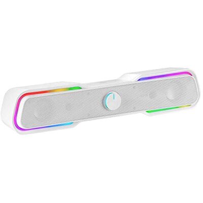 Mars Gaming MARSGAMING MSBX Wit, RGB Soundbar, Bluethooth 5.0 + Jack 3.5, 10W DSP-geluid Mars Gaming MARSGAMING MSBX Wit, RGB Soundbar, Bluethooth 5.0 + Jack 3.5, 10W DSP-geluid