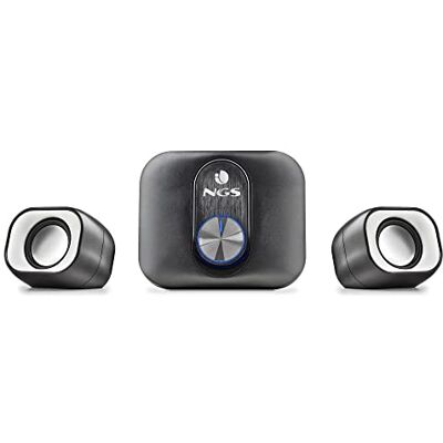 NGS COMET 2.1. Mini stereo multimedia luidspreker voor pc met subwoofer, stroomvoorziening via USB en 3,5 mm extra ingang, 20 W vermogen, plug & play NGS COMET 2.1. Mini stereo multimedia luidspreker voor pc met subwoofer, stroomvoorziening via USB en 3,5 mm extra ingang, 20 W vermogen, plug & play