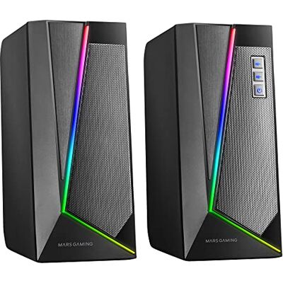 Mars Gaming Marsgaming MS7, RGB-luidsprekers, Bluetooth 5.0 + Jack 3,5, DSP Sound 20W, zwart Mars Gaming Marsgaming MS7, RGB-luidsprekers, Bluetooth 5.0 + Jack 3,5, DSP Sound 20W, zwart