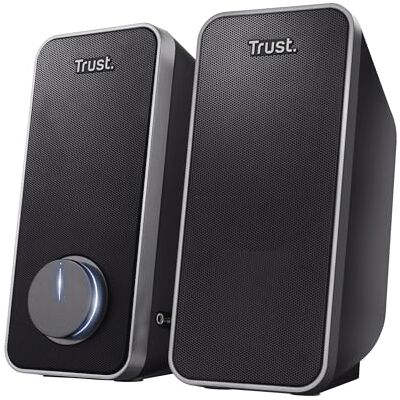 Trust Arys Luidspreker PC 2.0 voor computer, luidspreker PC, 28 Watt, 3,5 mm jackplug, USB-voeding, voor laptop, tablet, smartphone, zwart Trust Arys Luidspreker PC 2.0 voor computer, luidspreker PC, 28 Watt, 3,5 mm jackplug, USB-voeding, voor laptop, tablet, smartphone, zwart