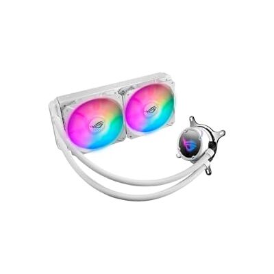 Asus ROG Strix LC 240 RGB adresseerbare RGB-radiator (3 x 120 mm ventilator, AIO waterkoeling, Aura Sync RGB, met RGB-ventilator), wit Asus ROG Strix LC 240 RGB adresseerbare RGB-radiator (3 x 120 mm ventilator, AIO waterkoeling, Aura Sync RGB, met RGB-ventilator), wit