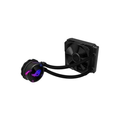 Asus ROG Strix LC 120 AIO ventilator 120 mm, waterkoeling, Aura Sync RGB, geen RGB-ventilator, zwart Asus ROG Strix LC 120 AIO ventilator 120 mm, waterkoeling, Aura Sync RGB, geen RGB-ventilator, zwart