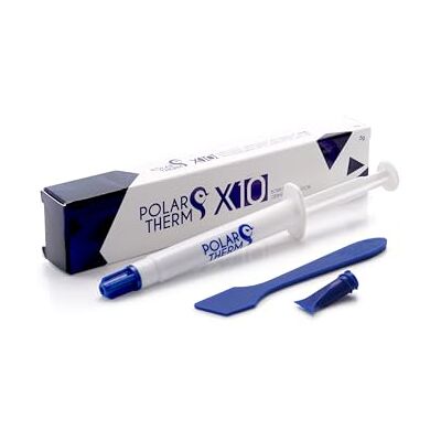 Polartherm X-10 Thermische pasta voor CPU en GPU Hoge warmtegeleidbaarheid, lange levensduur, veilig gebruik, niet-geleidend thermisch vet 5 g thermische verbinding met spatel Polartherm X-10 Thermische pasta voor CPU en GPU Hoge warmtegeleidbaarheid, lange levensduur, veilig gebruik, niet-geleidend thermisch vet 5 g thermische verbinding met spatel