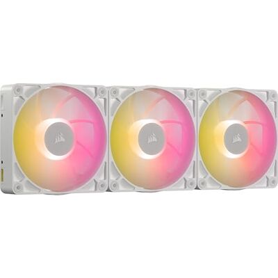 Corsair iCUE LINK RX120 MAX RGB 120 mm PWM ventilator dik met iCUE LINK System Hub – hoge statische druk – magnetische koepellager – drievoudige verpakking – wit Corsair iCUE LINK RX120 MAX RGB 120 mm PWM ventilator dik met iCUE LINK System Hub – hoge statische druk – magnetische koepellager – drievoudige verpakking – wit