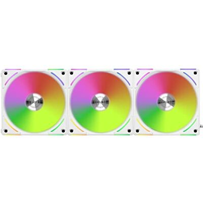 Lian-Li UNI AL120V2 ventilator met controller, 120 mm, wit, 3 stuks Lian-Li UNI AL120V2 ventilator met controller, 120 mm, wit, 3 stuks