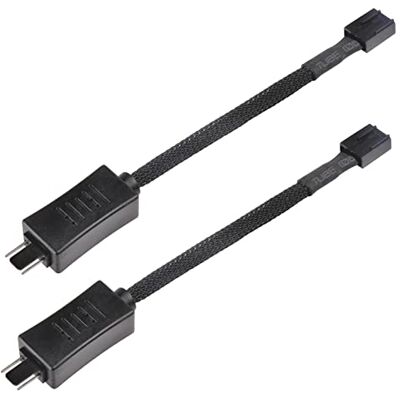 Silverstone SST-CPF05 ventilatorsnelheidsverlagingskabel, 2 x 10 cm, zwart Silverstone SST-CPF05 ventilatorsnelheidsverlagingskabel, 2 x 10 cm, zwart