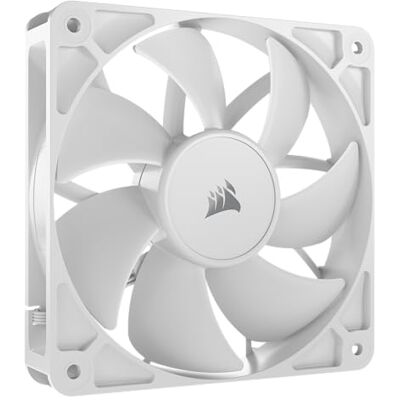 Corsair RS120 PWM-ventilator 120 mm – Daisy-Chain aansluiting – geluidsarm – magnetische koepellagers – enkel pakket – wit Corsair RS120 PWM-ventilator 120 mm – Daisy-Chain aansluiting – geluidsarm – magnetische koepellagers – enkel pakket – wit