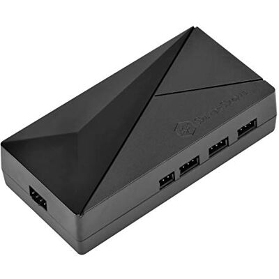 Silverstone SST-CPL02-E ARGB-hub met 8 poorten voor banden en randapparatuur Silverstone SST-CPL02-E ARGB-hub met 8 poorten voor banden en randapparatuur
