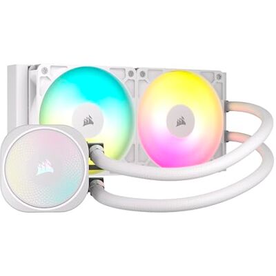 Corsair NAUTILUS 240 RS ARGB Vloeibare CPU-koeler – 240 mm AIO – geluidsarm – directe aansluiting van het moederbord – Intel LGA 1851/1700, AMD AM5/AM4 – 2 x RS120 ARGB ventilator inbegrepen – wit Corsair NAUTILUS 240 RS ARGB Vloeibare CPU-koeler – 240 mm AIO – geluidsarm – directe aansluiting van het moederbord – Intel LGA 1851/1700, AMD AM5/AM4 – 2 x RS120 ARGB ventilator inbegrepen – wit