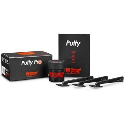 Thermal Grizzly TG Putty Pro krachtige elektrische niet-geleidende thermische kit voor GPU en PCB-toepassingen, 30 g Thermal Grizzly TG Putty Pro krachtige elektrische niet-geleidende thermische kit voor GPU en PCB-toepassingen, 30 g