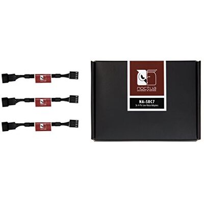 Noctua NA-SRC7, 4-pins geluidsarme adapter voor pc-ventilatoren (zwart) Noctua NA-SRC7, 4-pins geluidsarme adapter voor pc-ventilatoren (zwart)