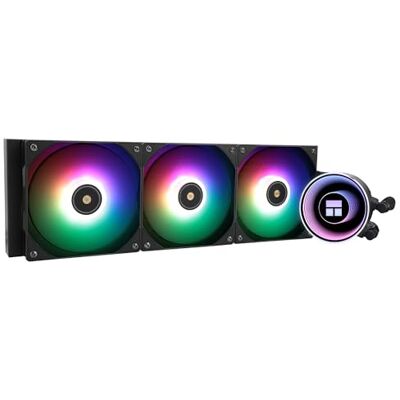 Thermalright Bevroren Notte 360-BLACK ARGB Waterkoeling CPU Koeler, 360 Black CPU Koeler. Specificaties: dubbele ventilators PWM, geschikt voor AMD/AM4 AM5, Intel LGA 1700/1150/1151/1200/2011. Thermalright Bevroren Notte 360-BLACK ARGB Waterkoeling CPU Koeler, 360 Black CPU Koeler. Specificaties: dubbele ventilators PWM, geschikt voor AMD/AM4 AM5, Intel LGA 1700/1150/1151/1200/2011.