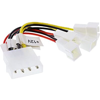 InLine ® 2 x 12 V ventilator-adapterkabel en 2 x 5 V kabel voor 4 ventilatoren InLine ® 2 x 12 V ventilator-adapterkabel en 2 x 5 V kabel voor 4 ventilatoren