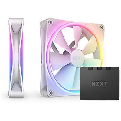 NZXT F140 RGB Duo RF-D14DF-W1-2 x 140 mm Dual LED RGB-ventilatoren, 20 individueel configureerbare leds, evenwichtige luchtstroom en statische druk, dubbelverpakking, wit NZXT F140 RGB Duo RF-D14DF-W1-2 x 140 mm Dual LED RGB-ventilatoren, 20 individueel configureerbare leds, evenwichtige luchtstroom en statische druk, dubbelverpakking, wit