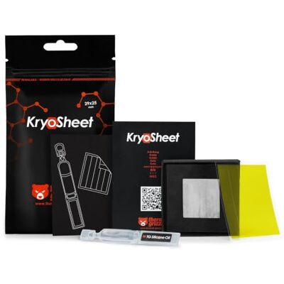 Thermal Grizzly KryoSheet Warmtegeleidingspad 29 x 25 mm Grafeen, hoge geleidbaarheid, stabiele prestaties, droogt niet, elektrisch geleidend, CPU, GPU Thermal Grizzly KryoSheet Warmtegeleidingspad 29 x 25 mm Grafeen, hoge geleidbaarheid, stabiele prestaties, droogt niet, elektrisch geleidend, CPU, GPU