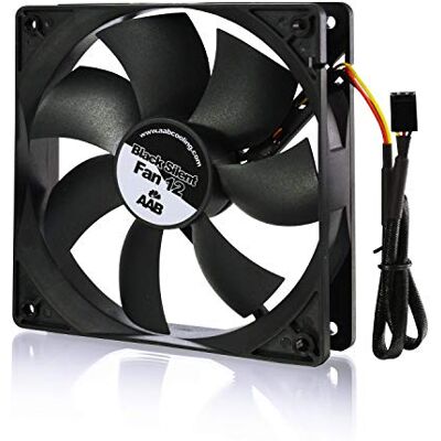 AABCOOLING Stille ventilator 12-120 mm voor pc-behuizing, zwart, efficiënt, 4 anti-trillingspads, 12 V, 12 cm, 20,9 dB (A), 115,5 m³/h AABCOOLING Stille ventilator 12-120 mm voor pc-behuizing, zwart, efficiënt, 4 anti-trillingspads, 12 V, 12 cm, 20,9 dB (A), 115,5 m³/h