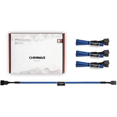 Noctua NA-SEC1 chromax.blue, verlengkabel, 3/4-polig (30 cm, blauw) Noctua NA-SEC1 chromax.blue, verlengkabel, 3/4-polig (30 cm, blauw)