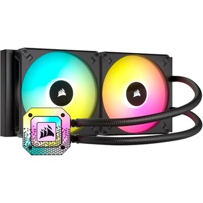 Corsair iCUE H115i Elite CAPELLIX XT Vloeibare CPU-koeler, twee AF140 RGB Elite ventilatoren, radiator 280 mm, Intel LGA 1700, 1200, 115X, 2066, AMD AM5, AM4, zwart Corsair iCUE H115i Elite CAPELLIX XT Vloeibare CPU-koeler, twee AF140 RGB Elite ventilatoren, radiator 280 mm, Intel LGA 1700, 1200, 115X, 2066, AMD AM5, AM4, zwart