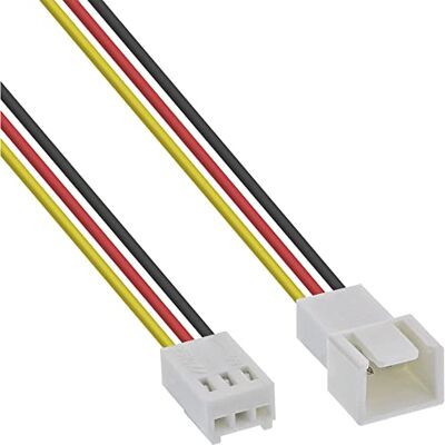 InLine 33328N 3-polige Molex ventilatorverlenging mannelijk naar vrouwelijk met tachometrische signaaloverdracht voor pc-ventilator, behuizing, 1 m InLine 33328N 3-polige Molex ventilatorverlenging mannelijk naar vrouwelijk met tachometrische signaaloverdracht voor pc-ventilator, behuizing, 1 m