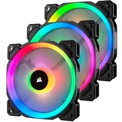 Corsair LL120 RGB, behuizingsventilator Dual Light Loop RGB LED PWM 120 mm met Lighting Node en Hub (Triple Pack) Corsair LL120 RGB, behuizingsventilator Dual Light Loop RGB LED PWM 120 mm met Lighting Node en Hub (Triple Pack)