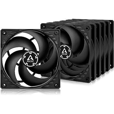 Arctic ACFAN00135A P12-120 mm behuizingsventilator geoptimaliseerd voor statische druk, case ventilator, 1800 rpm P12 Series (5 stuks) Zwart Arctic ACFAN00135A P12-120 mm behuizingsventilator geoptimaliseerd voor statische druk, case ventilator, 1800 rpm P12 Series (5 stuks) Zwart