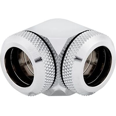 Corsair Racro 14 mm 90° Hydro X Series XF Rígido Unidades Cromado, 2 stuks Corsair Racro 14 mm 90° Hydro X Series XF Rígido Unidades Cromado, 2 stuks