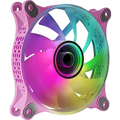 Mars Gaming MF-3D Roze, ARGB ventilator 360° 12cm, Infinity 3D spiegel, anti-vibratiesysteem, ultrastil, volledige compatibiliteit Mars Gaming MF-3D Roze, ARGB ventilator 360° 12cm, Infinity 3D spiegel, anti-vibratiesysteem, ultrastil, volledige compatibiliteit