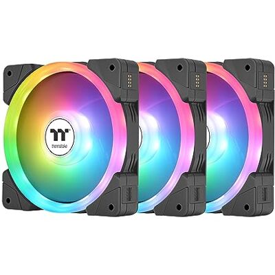 Thermaltake SWAFAN EX 14 ARGB pc-koelventilator, 3 ventilatoren, 500 ~ 2000 tpm, magnetische verbinding, omkeerbare bladen, synchronisatie met MB RGB-software Thermaltake SWAFAN EX 14 ARGB pc-koelventilator, 3 ventilatoren, 500 ~ 2000 tpm, magnetische verbinding, omkeerbare bladen, synchronisatie met MB RGB-software